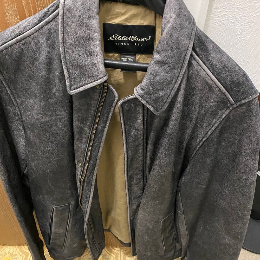 Eddie Bauer genuine Leather Jacket Size Small